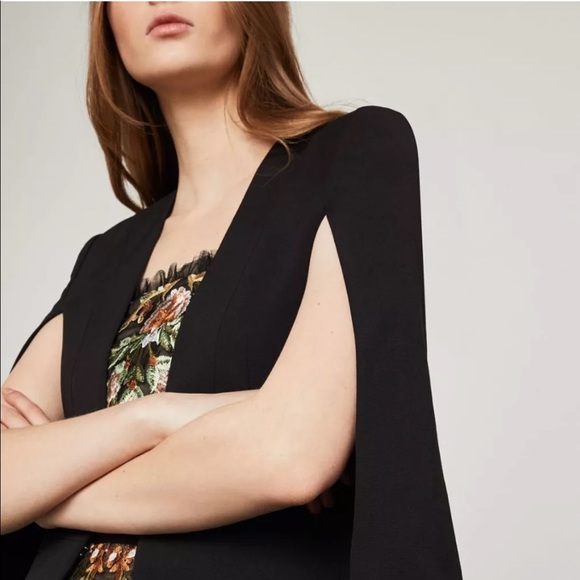 BCBG Maxazria Upas Cape, Black - Picture 3 of 11